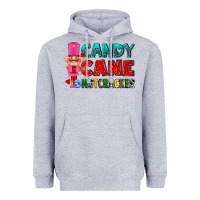 Heather Grey candy cane and pink nutcracker ado Heavyweight Hoodie - AdoDesignShop