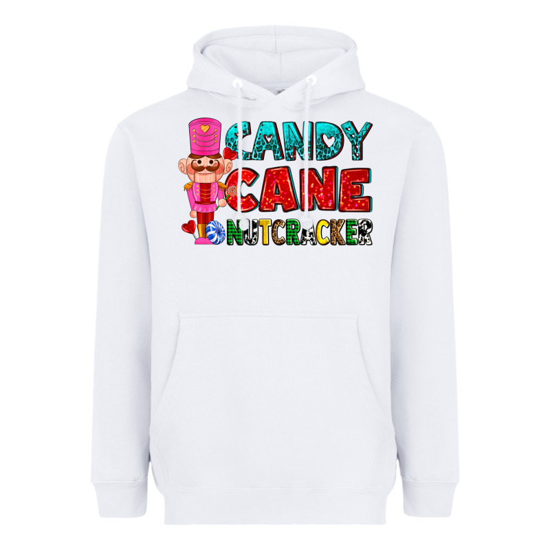 Candy Cane And Pink Nutcracker Ado Heavyweight Hoodie by AdoDesignShop | Teevron