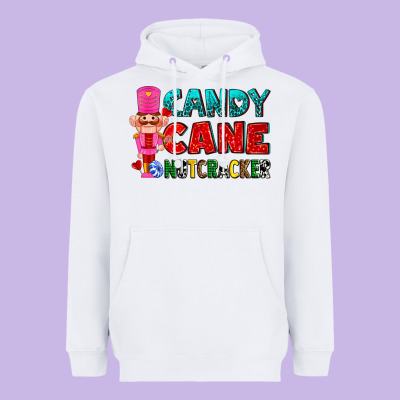 Candy Cane And Pink Nutcracker Ado Heavyweight Hoodie Designed By Adodesignshop