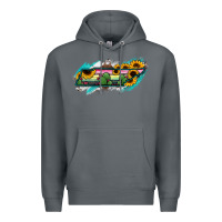 Rock Tennessee Map Sunflower Cactus Serape Premium Hoodie - RanaPortraitStore