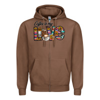 Chestnut coffee İs mt love Zipper Hoodie - CowhideDigitalArt