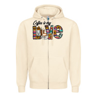 Sandshell coffee İs mt love Zipper Hoodie - CowhideDigitalArt