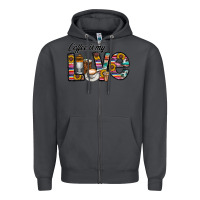 Smoke coffee İs mt love Zipper Hoodie - CowhideDigitalArt