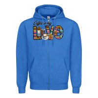 True Royal coffee İs mt love Zipper Hoodie - CowhideDigitalArt