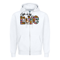 White coffee İs mt love Zipper Hoodie - CowhideDigitalArt