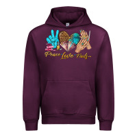 Mauve Wine peace love nails bbs Urban Hoodie - BundleAndBundleShop