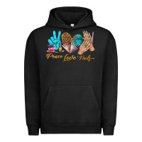Pigment Black peace love nails bbs Urban Hoodie - BundleAndBundleShop