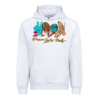 White peace love nails bbs Urban Hoodie - BundleAndBundleShop