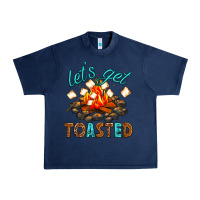Navy lets get toasted Urban Heavy Tee - texasbilliewilder