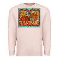 Pale Pink pumpkin sunflower tumbler Premium Sweatshirt - AdoDesignShop