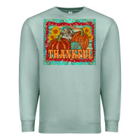 Seafoam pumpkin sunflower tumbler Premium Sweatshirt - AdoDesignShop