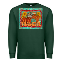 Sports Green pumpkin sunflower tumbler Premium Sweatshirt - AdoDesignShop