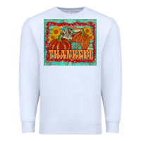 White pumpkin sunflower tumbler Premium Sweatshirt - AdoDesignShop