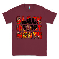 Burgundy Black history month juneteenth Classic Tee - Zillion Design Studio