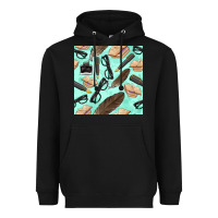Literature Seamless Pattern Heavyweight Hoodie | Teevron