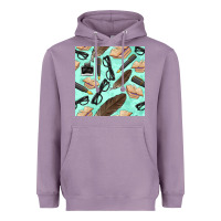 Lavender literature seamless pattern Heavyweight Hoodie - BundleAndBundleShop