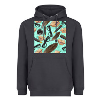 Smoke literature seamless pattern Heavyweight Hoodie - BundleAndBundleShop
