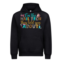Black i'm the nail tech they told you about bbs Urban Hoodie - BundleAndBundleShop