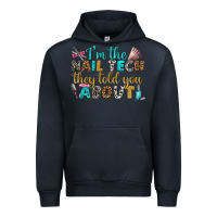 Navy i'm the nail tech they told you about bbs Urban Hoodie - BundleAndBundleShop