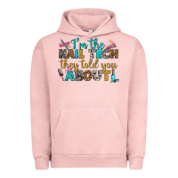 Pigment Salmon i'm the nail tech they told you about bbs Urban Hoodie - BundleAndBundleShop