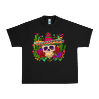 Black mexican skull Urban Heavy Tee - Zillion Design Studio