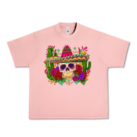Salmon mexican skull Urban Heavy Tee - Zillion Design Studio