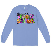 Colony Blue Spooky Season Long Sleeve Tee - texasbilliewilder