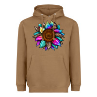 Toasted Coconut sunflower tie dye Heavyweight Hoodie - JahusDesignShop