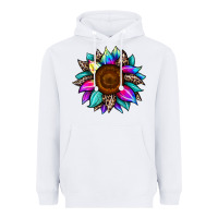 White sunflower tie dye Heavyweight Hoodie - JahusDesignShop