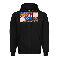 Black usa life license plate Zipper Hoodie - HRA Design Shop