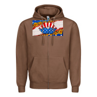 Chestnut usa life license plate Zipper Hoodie - HRA Design Shop