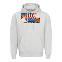 Dove Grey usa life license plate Zipper Hoodie - HRA Design Shop