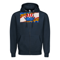 Navy usa life license plate Zipper Hoodie - HRA Design Shop