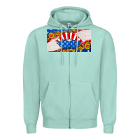 Seafoam usa life license plate Zipper Hoodie - HRA Design Shop