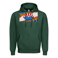 Sports Green usa life license plate Zipper Hoodie - HRA Design Shop