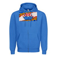 True Royal usa life license plate Zipper Hoodie - HRA Design Shop