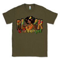 Army Green Black is beautiful juneteenth Classic Tee - Zillion Design Studio