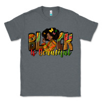 Charcoal Heather Black is beautiful juneteenth Classic Tee - Zillion Design Studio