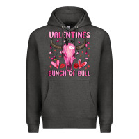 Charcoal Heather valentines is a bunch of bull Premium Hoodie - MaliasSmallBusiness