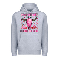 Heather Grey valentines is a bunch of bull Premium Hoodie - MaliasSmallBusiness