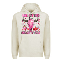 Oatmeal Heather valentines is a bunch of bull Premium Hoodie - MaliasSmallBusiness