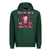Sports Green valentines is a bunch of bull Premium Hoodie - MaliasSmallBusiness