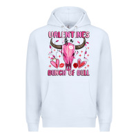 White valentines is a bunch of bull Premium Hoodie - MaliasSmallBusiness