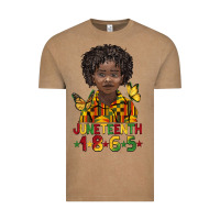 Vintage Coffee juneteenth 1865 black boy Vintage Tee - BarkalooDesign