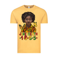 Vintage Mustard juneteenth 1865 black boy Vintage Tee - BarkalooDesign