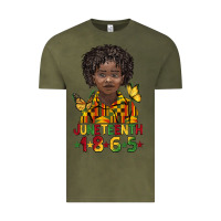 Vintage Olive juneteenth 1865 black boy Vintage Tee - BarkalooDesign