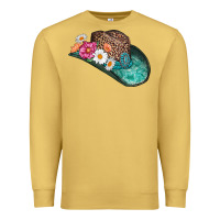 Antique Gold cowboy hat Premium Sweatshirt - AdoDesignShop