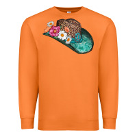 Carrot cowboy hat Premium Sweatshirt - AdoDesignShop