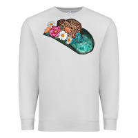 Dove Grey cowboy hat Premium Sweatshirt - AdoDesignShop