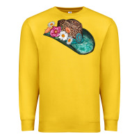 Lemon cowboy hat Premium Sweatshirt - AdoDesignShop